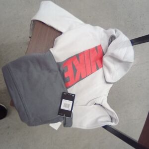 Brand new Gray and White Hoodie